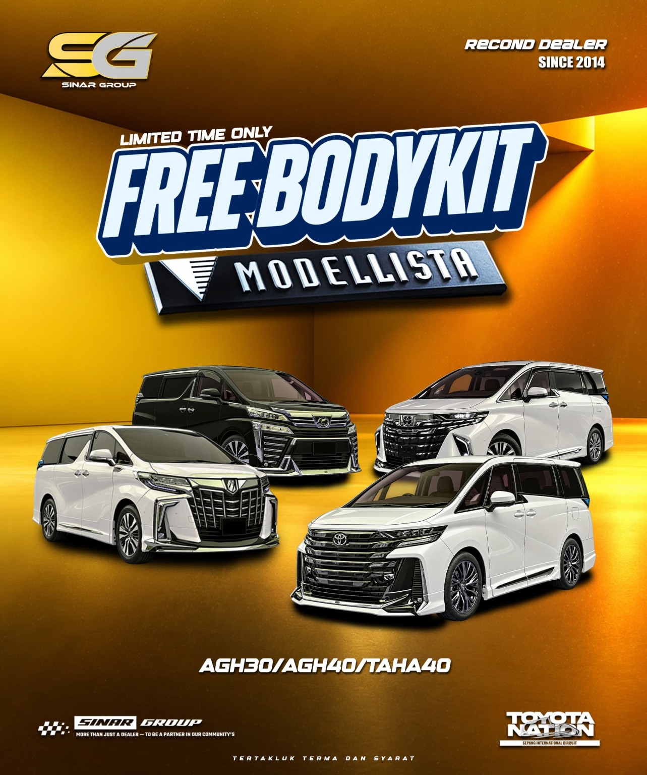 Poster asal promosi Free Bodykit Modellista